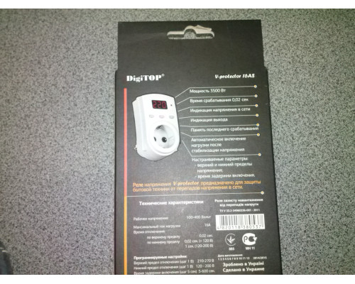 Реле напряжения DigiTOP V-protector 16AN